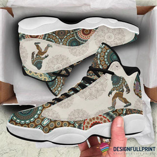 Mandala Pattern Bigfoot JD 13 Shoes HG