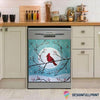 Cardinal Under Snow Decor Dishwasher Cover LN