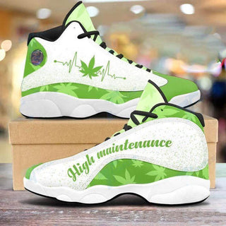 420 Day Gift For Hippie Pot Leaf Pot Head High Maintenance JD 13 Shoes HG