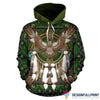 Barred Owl Mandala Native American All Over Hoodie LN Gift for Native America