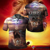 Lion I Can Do All Things Through Christ Polo Shirt NHD