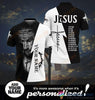 Gift For Christian Jesus Is My Everything Black And White Personalized Polo Shirt NHD