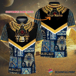 Gift For Egyptian Ancient Egyptian Symbol Personalized Polo Shirt NHD Egyptian God