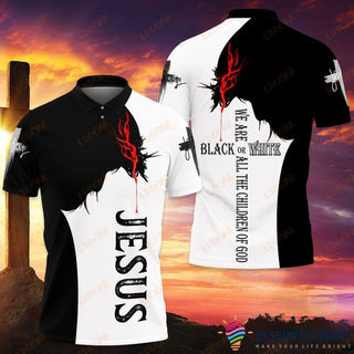 Gift For Christian We Are All The Children Of Jesus Polo Shirt NHD