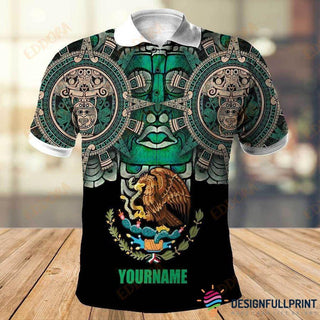 Mexico National Emblem Mexico Pride Personalized Polo Shirt NHD