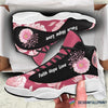 A Pink Ribbon Faith Hope Love Breast Cancer Awareness JD 13 Shoes HG