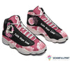 A Pink Ribbon Breast Cancer Faith Hope Love Fight Light A Girl Cancer Awareness JD 13 Shoes HG