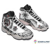 Gift For Viking Lover Gift For Wolf Lover Viking Wolf Red JD 13 Shoes HG