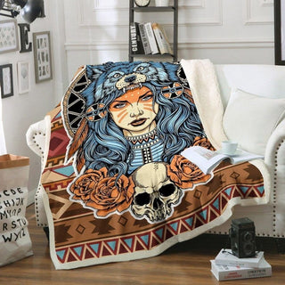 Gift For Native American Indian Blanket Flower Indian Blankets For Sale Native American Culture Native American Pattern Blanket Indian Blanket wolves in Native American Culture HG
