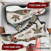 420 Day Gift For Hippie Personalized Pot Leaf Pot Head JD 13 Shoes HG
