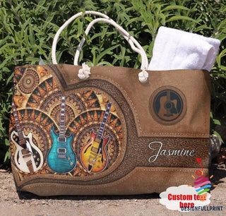 Guitar Tote Bag LH Leather Gifts For Guitar Players