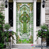Irish Shop Irish Celtic Knot Cross Green Shamrock Ireland Pride Door Cover NHD