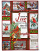 Cardinal Those We Love Dont Go Away Cardinal Sherpa and Quilt Blanket LN