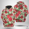 Cardinal Floral All Over Print Hoodie LN