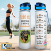 Life Is Better With A Dachshund Cute Dog Water Track Bottle NHD Gifts For Dog Lovers