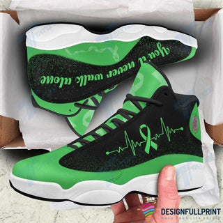 Green Ribbon You ll Never Walk Alone Mental Health Awareness JD 13 Shoes HG