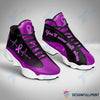 Purple Ribbon You ll Never Walk Alone Lupus Awareness Fibromyalgia Awareness JD 13 Shoes HG