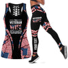 Gift For Veteran Lover Retired Military Spouse Veteran Wife Personalized Tank Top And Leggings Set