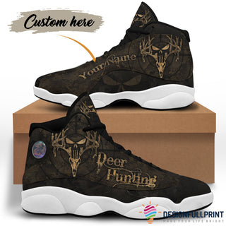 Gift For Hunting Lover Deer Hunting Custom Name JD 13 Shoes LN