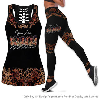 Black Pride God says you are black beautiful Tank Top Legging Set