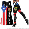 Puerto Rican Flag Tank Top Legging Set