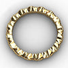 Golden Stainless Steel Skull Rocking Ring