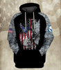 Skull Gift Airforce US Unisex Size Hoodie