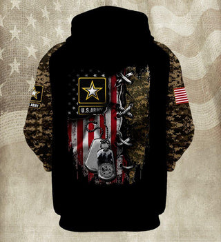 Skull Gift Gift For Army Army American Army Armed Forces Camo Hoodie Unisex Size Hoodie