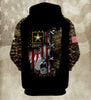 Skull Gift Gift For Army Army American Army Armed Forces Camo Hoodie Unisex Size Hoodie