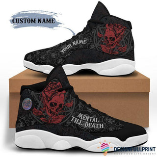 Skull Gift Rock Skull Mental till Death JD 13 Shoes LN