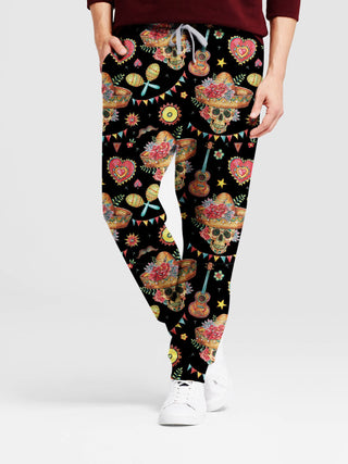 Cinco de Mayo Mexican Skull 3D Leggings/Sweat Pants 005