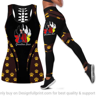 Grandma Bear Tank Top and Leggings Set