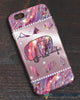 Gift For Camper Pink Gemstone Camping Phone Case HG Silicone Phone Case