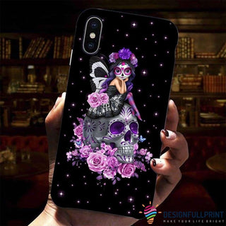 Skull Gift Sugar Skull Print Phone Case LN