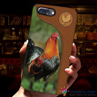 Rooster Farmer Print Phone Case LN Gift For Farmer