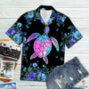 Gift For Turtle Lover Hologram Turtle Hawaii Shirt Button Shirt NHD