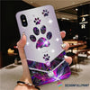 Cute Paw Diamond Print Phone Case LN