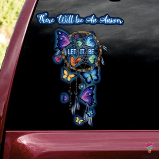 There Will Be An Answer Dreamcatcher Car Sticker NHD