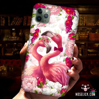 Pink Flamingo Flower Phone Case NH