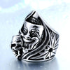 Clown Skull Design Biker Rings