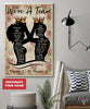 Black Pride Black Love Black Couple We are A Team Custom  Canvas Art and Poster LN