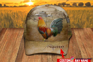 Personalized Rooster Farmer Classic Cap HG Gift For Farmer