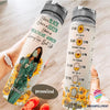 Black Pride She Is Black Queen Healthcare Worker Personalized Water Track Bottle NHD