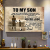Football To My Son Horizontal Poster LN