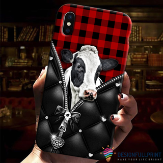 Cow In Bag Print Phone Case LN