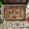 Definitely Not A Trap Door Doormat Entrance Mats Indoor Funny Doormat LH