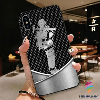 Firefighter Silver Mental  Phone Case HG