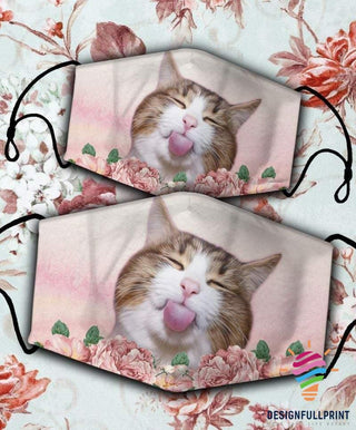 Funny Cute Cat Cloth Mask No Filter HG Gifts For Cat Lovers