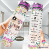 Gifts For Nurses Nurse Colorful Flowers Personalized Water Track Bottle NHD
