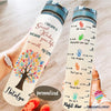I Became A Social Worker Because Your Life Is Worth My Time Personalized Water Track Bottle NHD